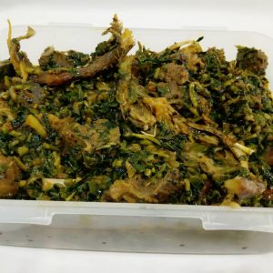 Edikaikong Soup with beef & assorted- 2-Litre Bowl